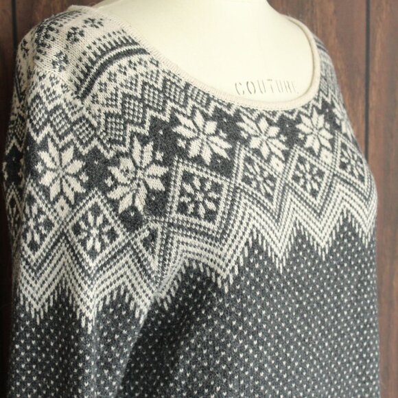 L.o.g.g. H&M Womens Sweater, Size Small, Gray and White Nordic Style, Lightweigh - Picture 5 of 12